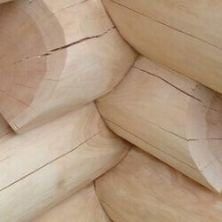 Saddle notch «Канадская рубка»